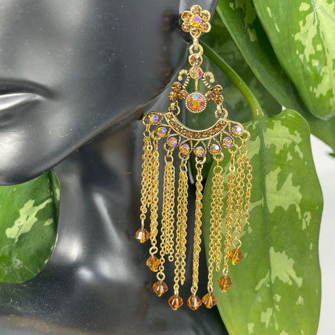 Egyptian Flair Chain Earrings
