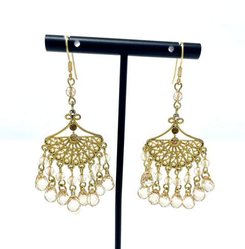 Flirtatious Filagree Fan Earrings