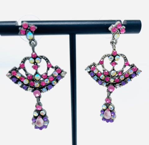 Renaissance Fan Earrings