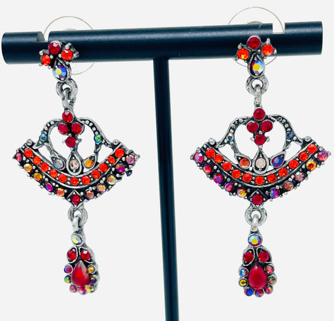 Renaissance Fan Earrings