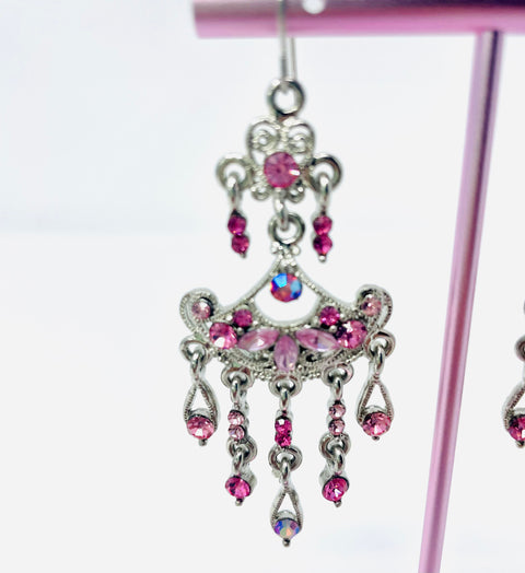 Two Tiered Swag Fan Earrings