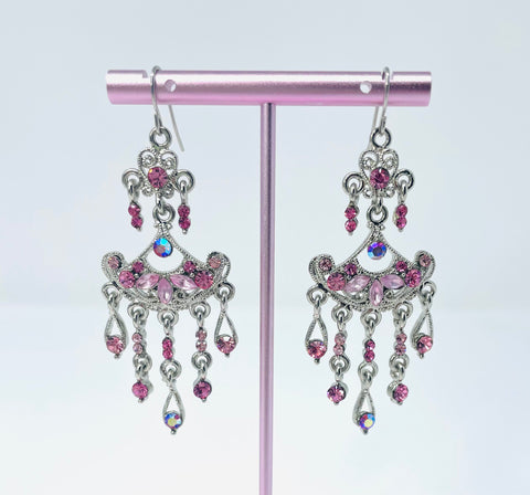 Two Tiered Swag Fan Earrings