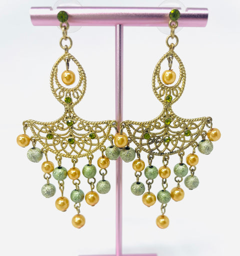 Crescent Swag Fan Earrings