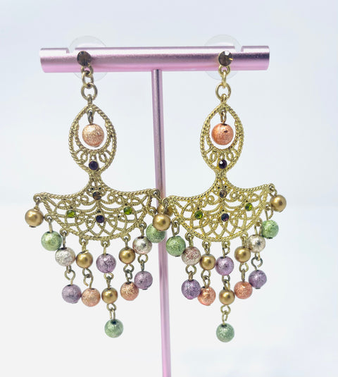 Crescent Swag Fan Earrings