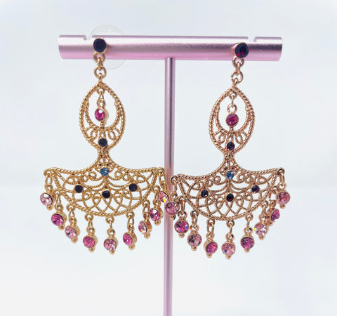 Crescent Swag Fan Earrings