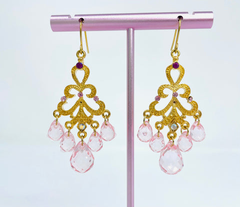 Spring Plum Valance Earrings