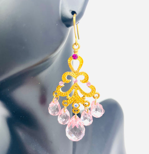 Spring Plum Valance Earrings