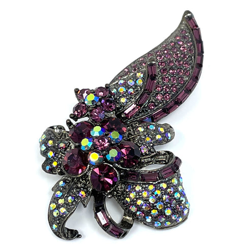 Flying Lotus Swirl Brooch